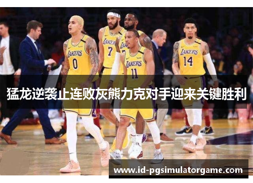 猛龙逆袭止连败灰熊力克对手迎来关键胜利